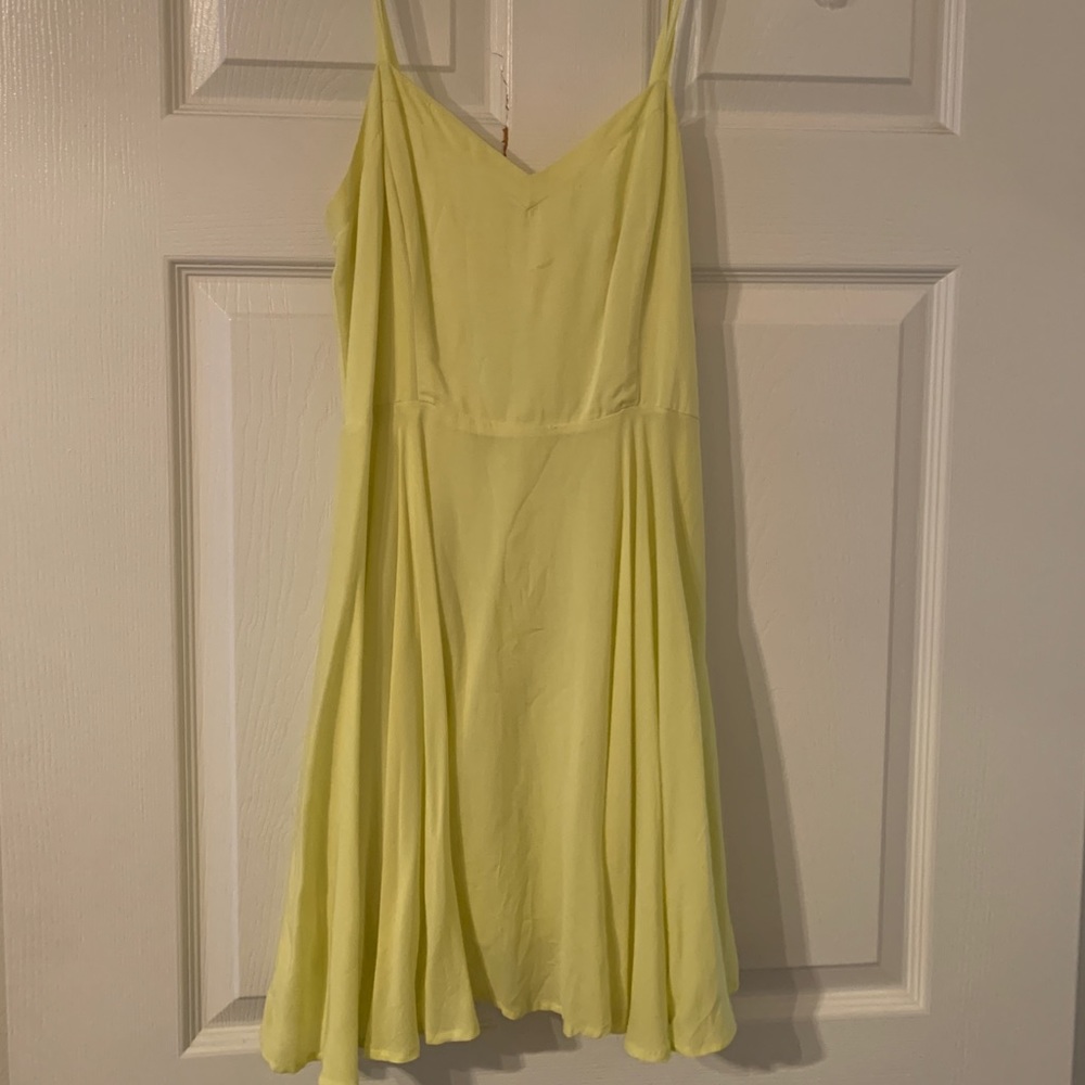 Talula (Aritzia) lemon yellow dress
